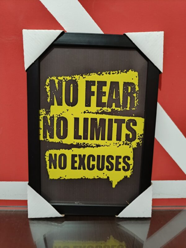 frase no fear no limits no excuses