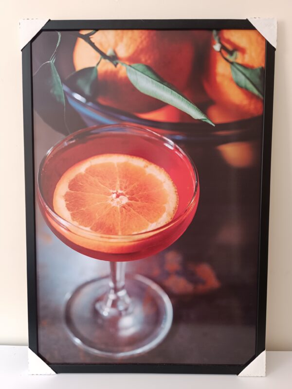 quadro drink com laranja