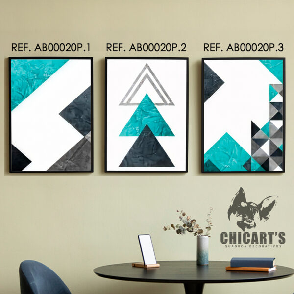 abstrato com triangulos